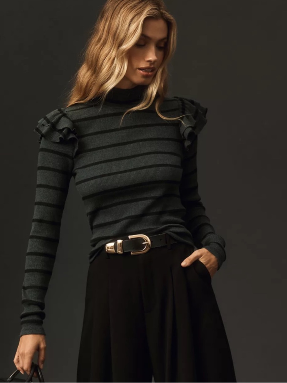 Ribbed knit turtleneck by T.La for Anthropologie